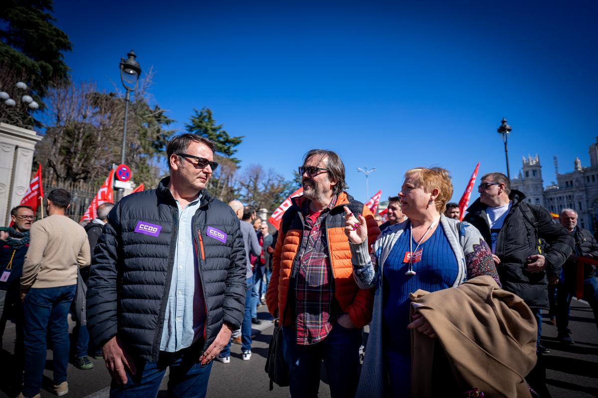 CCOO se manifiesta para que la dirección de la Fábrica Nacional de Moneda y Timbre cumpla lo firmado