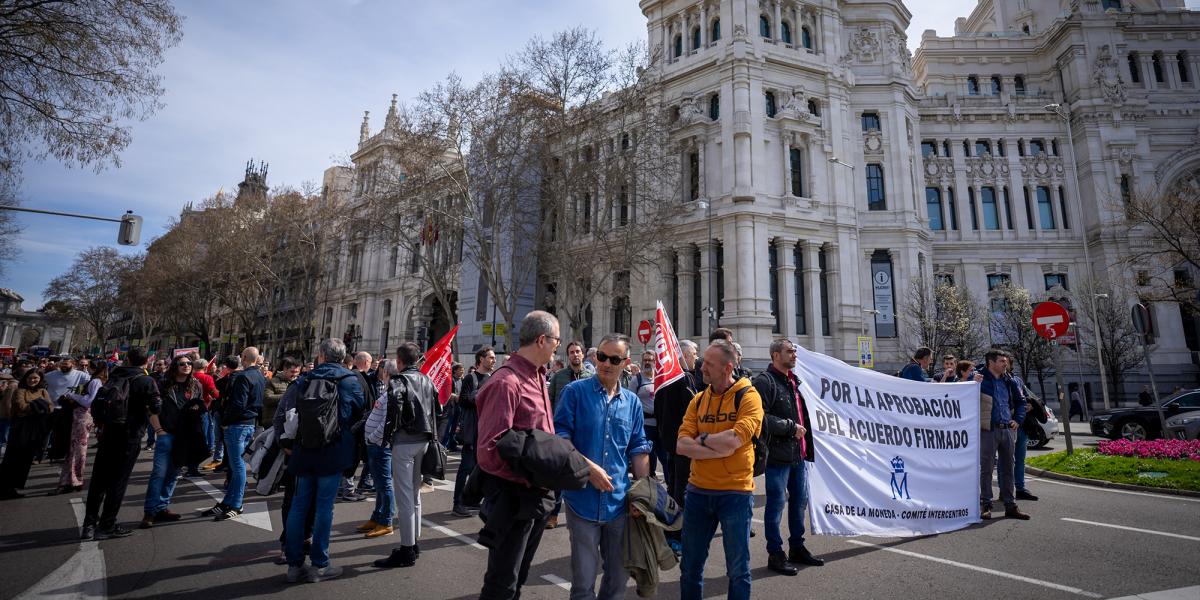 Movilización en la FNMT-Real Casa de la Moneda